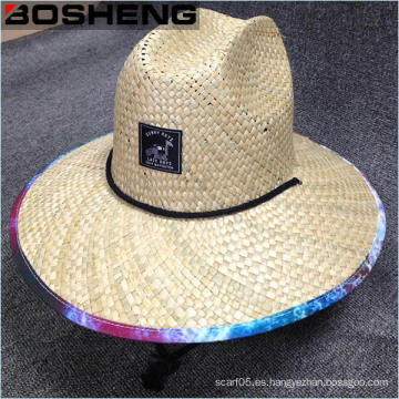 Sombrero de paja recortado de los hombres de la manera de la promoción de los pantalones anchos de Panamá